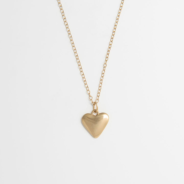 Blackbird Jewellery 18ct gold vermeil small heart necklace on fine chain