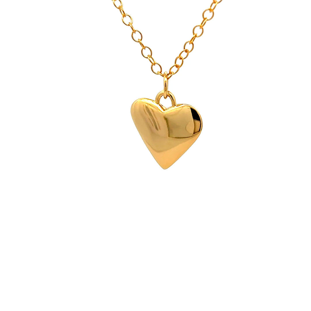 blackbird-jewellery-18ct-gold-vermeil-small-heart-necklace side view