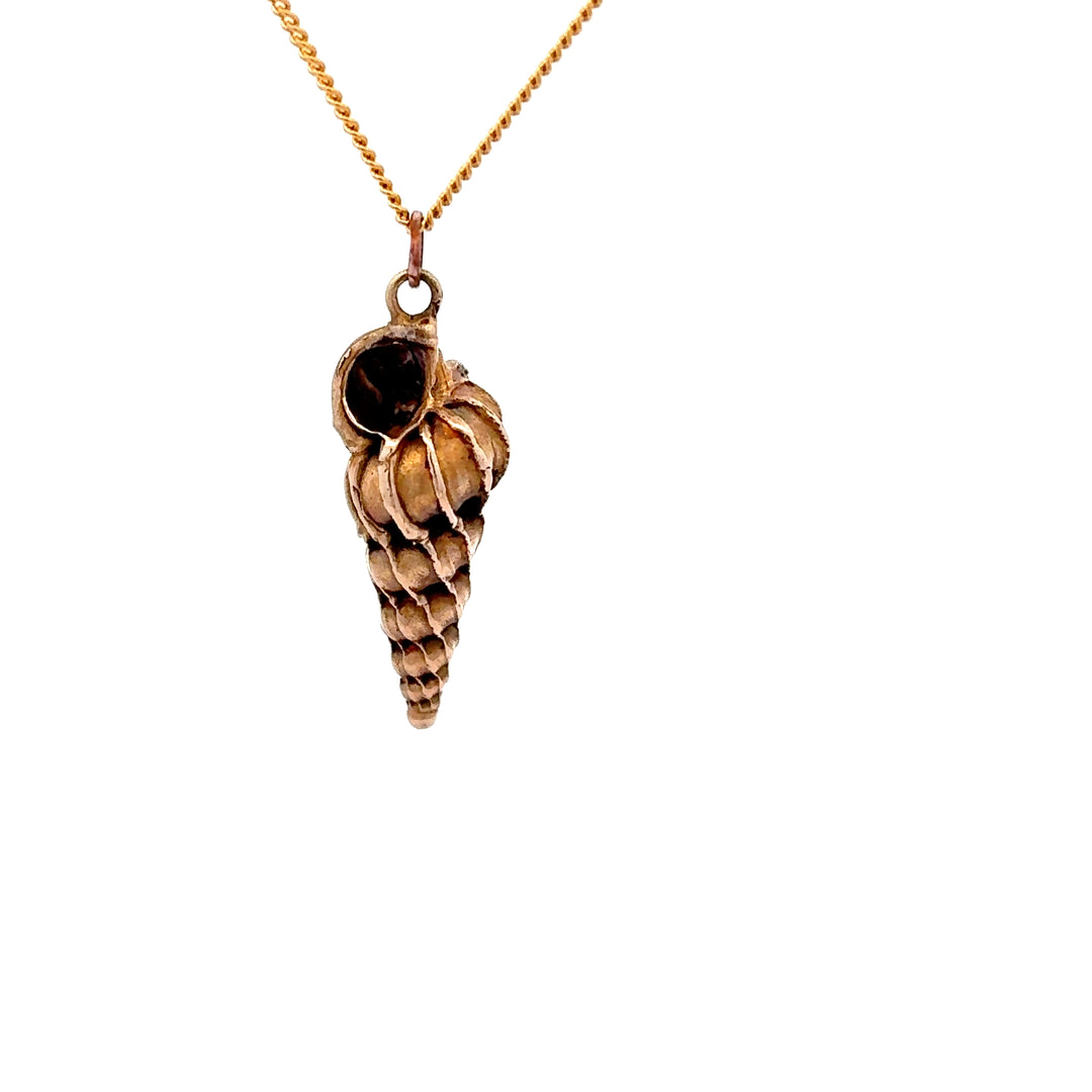 Bronze Wentletrap Shell Necklace by Blackbird Jewellery | Handmade jewellery