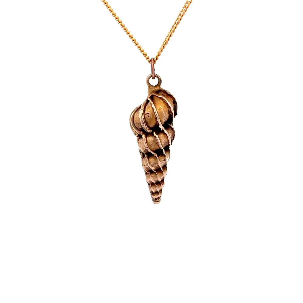 Bronze Wentletrap Shell Necklace by Blackbird Jewellery | Handmade jewellery