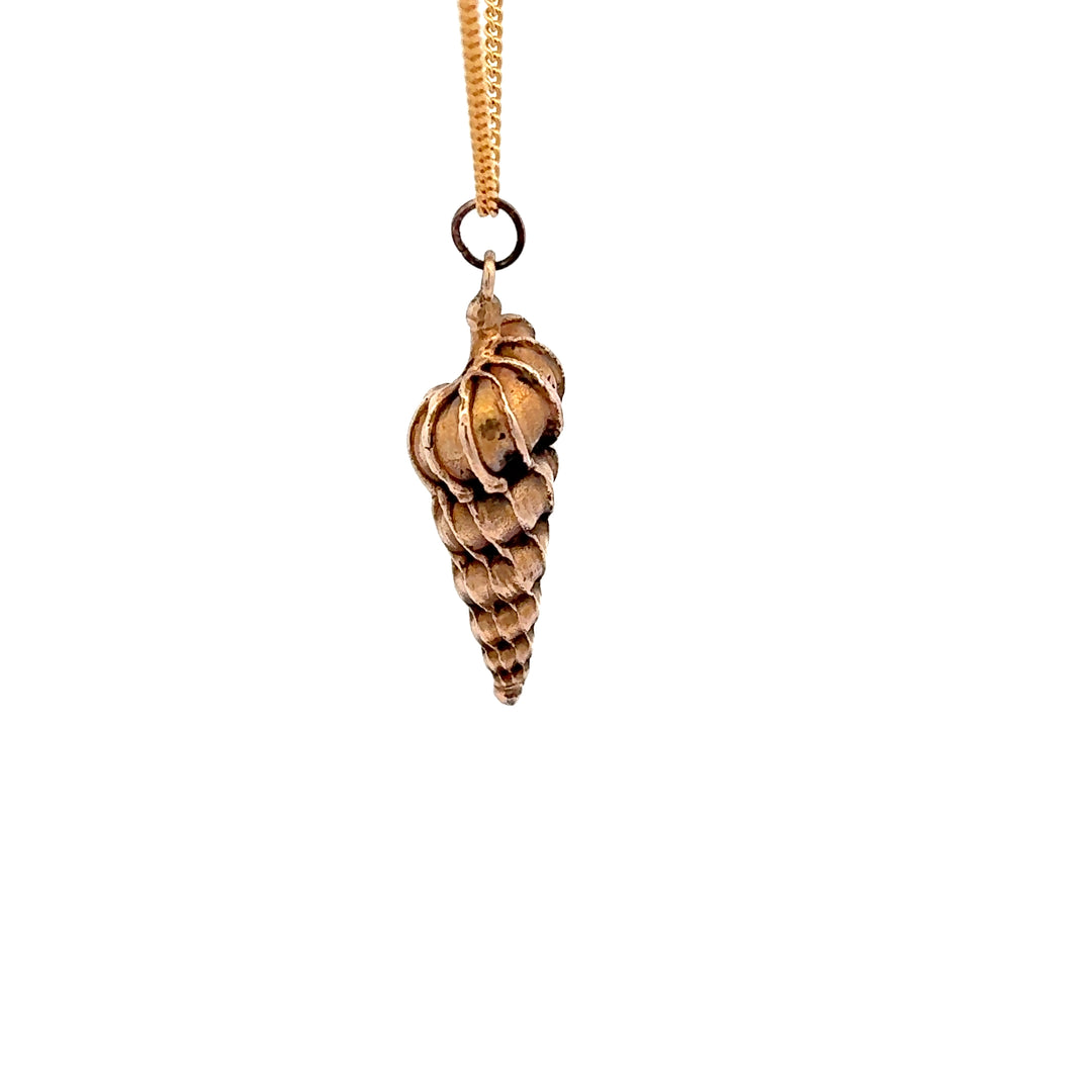 Bronze Wentletrap Shell Necklace by Blackbird Jewellery | Handmade jewellery