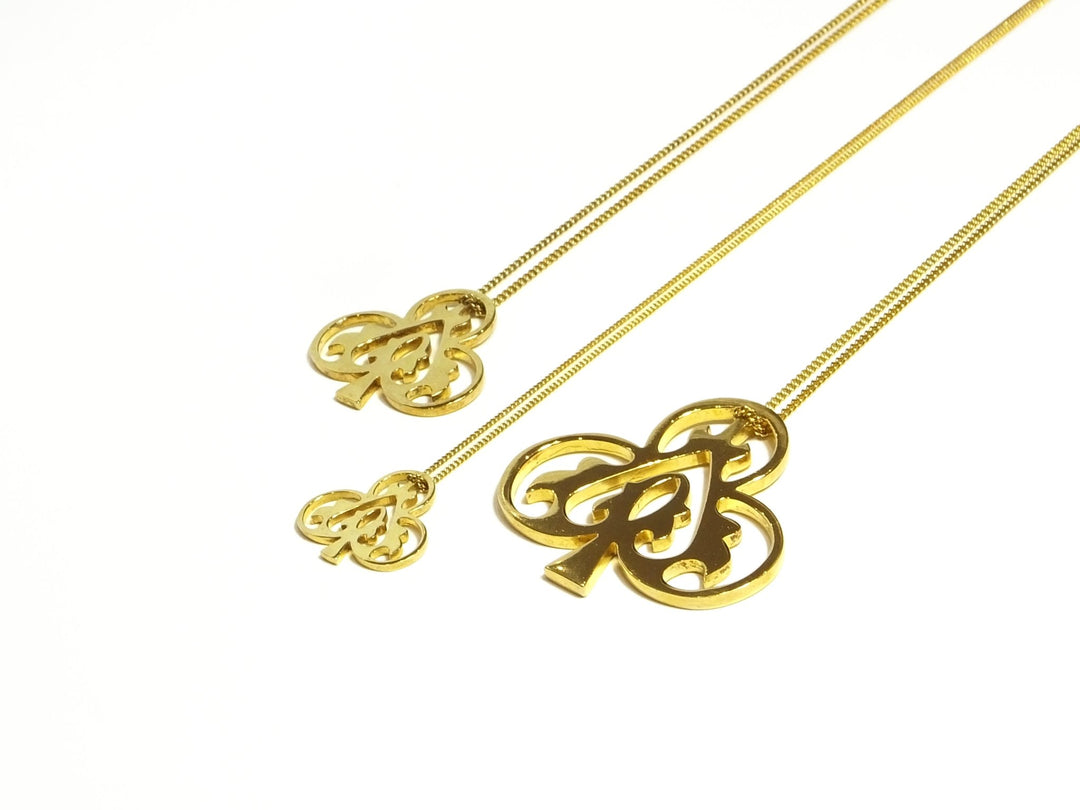 18ct Gold Vermeil Ace of Clubs Necklace by Blackbird Jewellery | Handmade jewellery