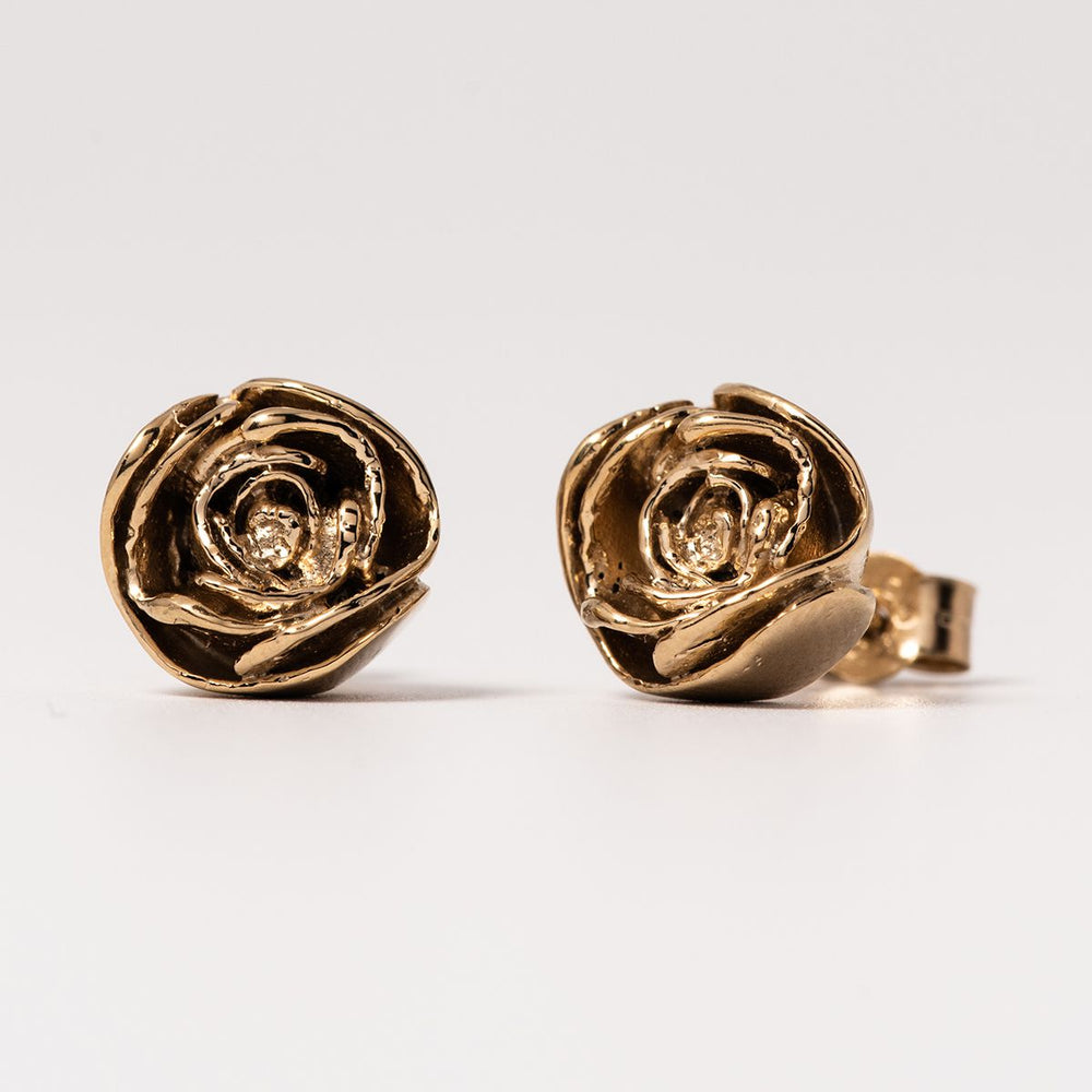 Blackbird Jewellery Gold Vermeil Rose Necklace & Earrings Gift Set