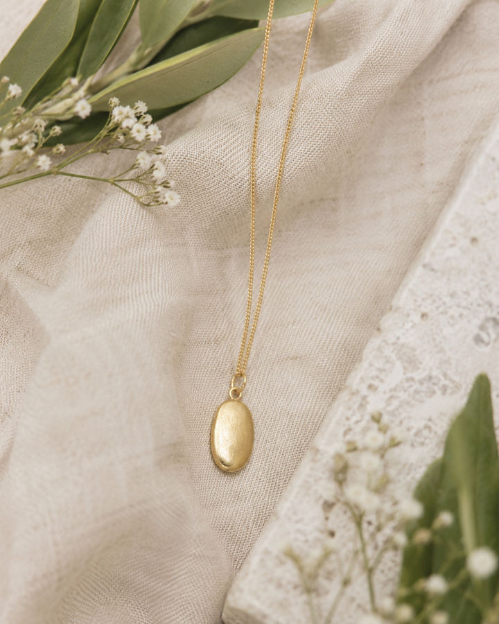 18ct Gold Vermeil Large Pebble Necklace