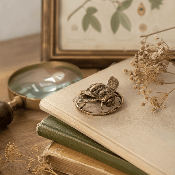 Bumble Bee Bronze Miniature Sculpture by Blackbird Jewellery | Handmade jewellery