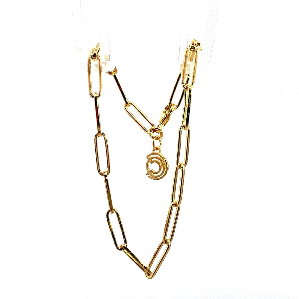18ct Gold Vermeil Paperclip Chain Bracelet by Blackbird Jewellery | Handmade jewellery