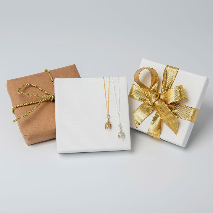 Snowdrop clip-on charm presented in Blackbird Jewellery gift box
