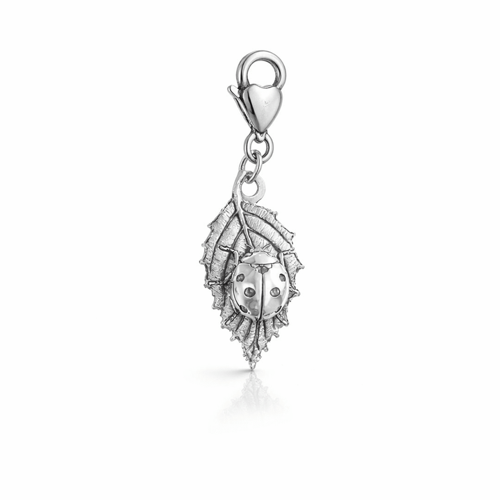 Sterling Silver Ladybird Clip - On Charm by Blackbird Jewellery | Handmade jewellery