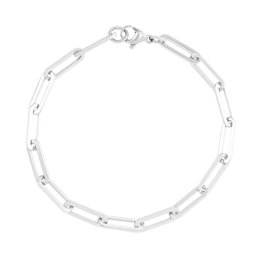 Sterling Silver Paperclip Chain Bracelet by Blackbird Jewellery | Handmade jewellery