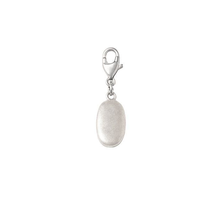 Sterling Silver Medium Pebble Clip - On Charm by Blackbird Jewellery | Handmade jewellery