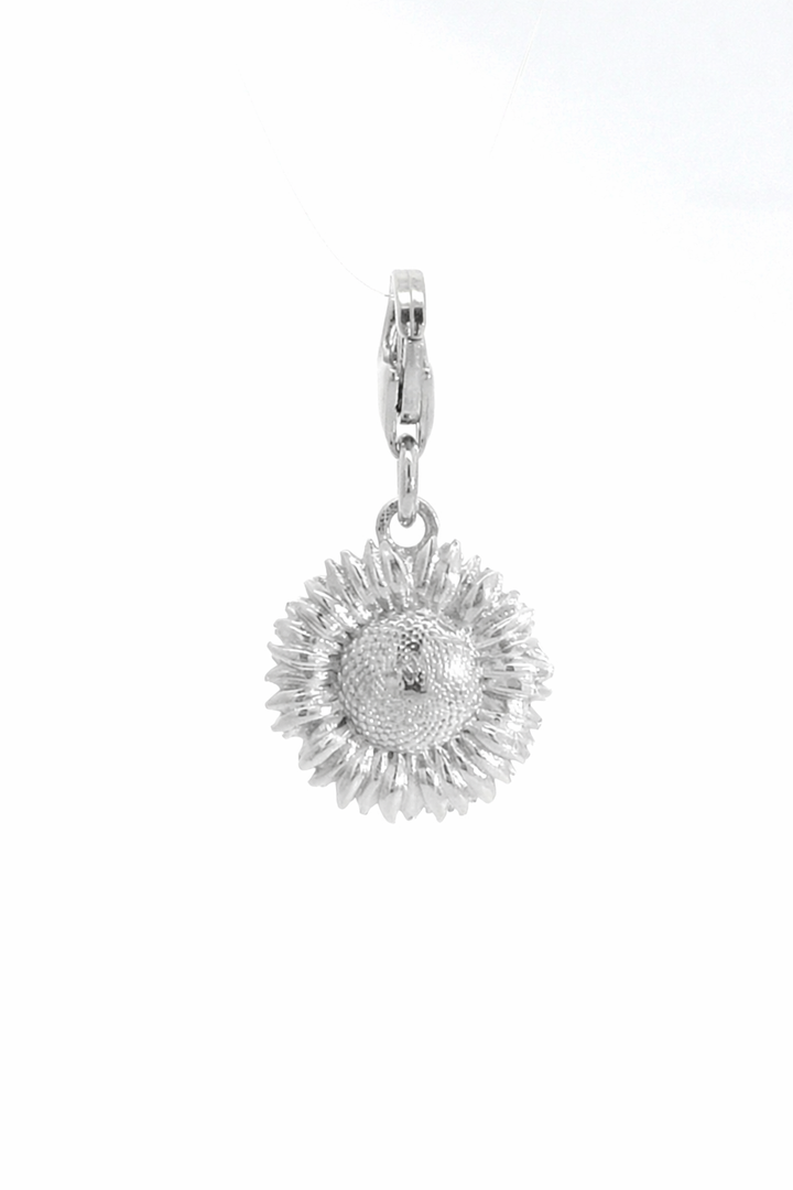 blackbird-jewellery-sterling-silver-sunflower-charm-front-view