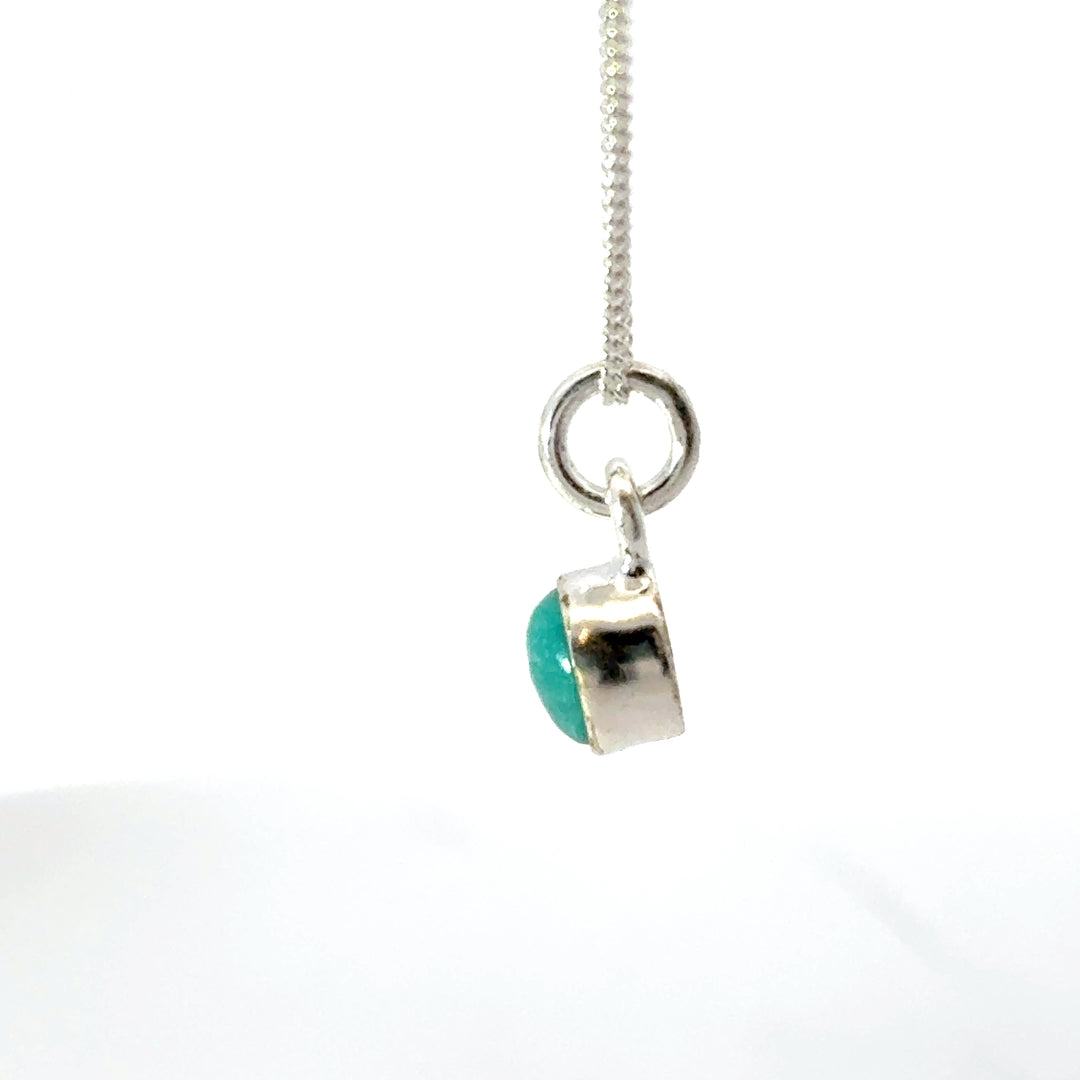 Sterling Silver Turquoise Necklace by Blackbird Jewellery | Handmade jewellery