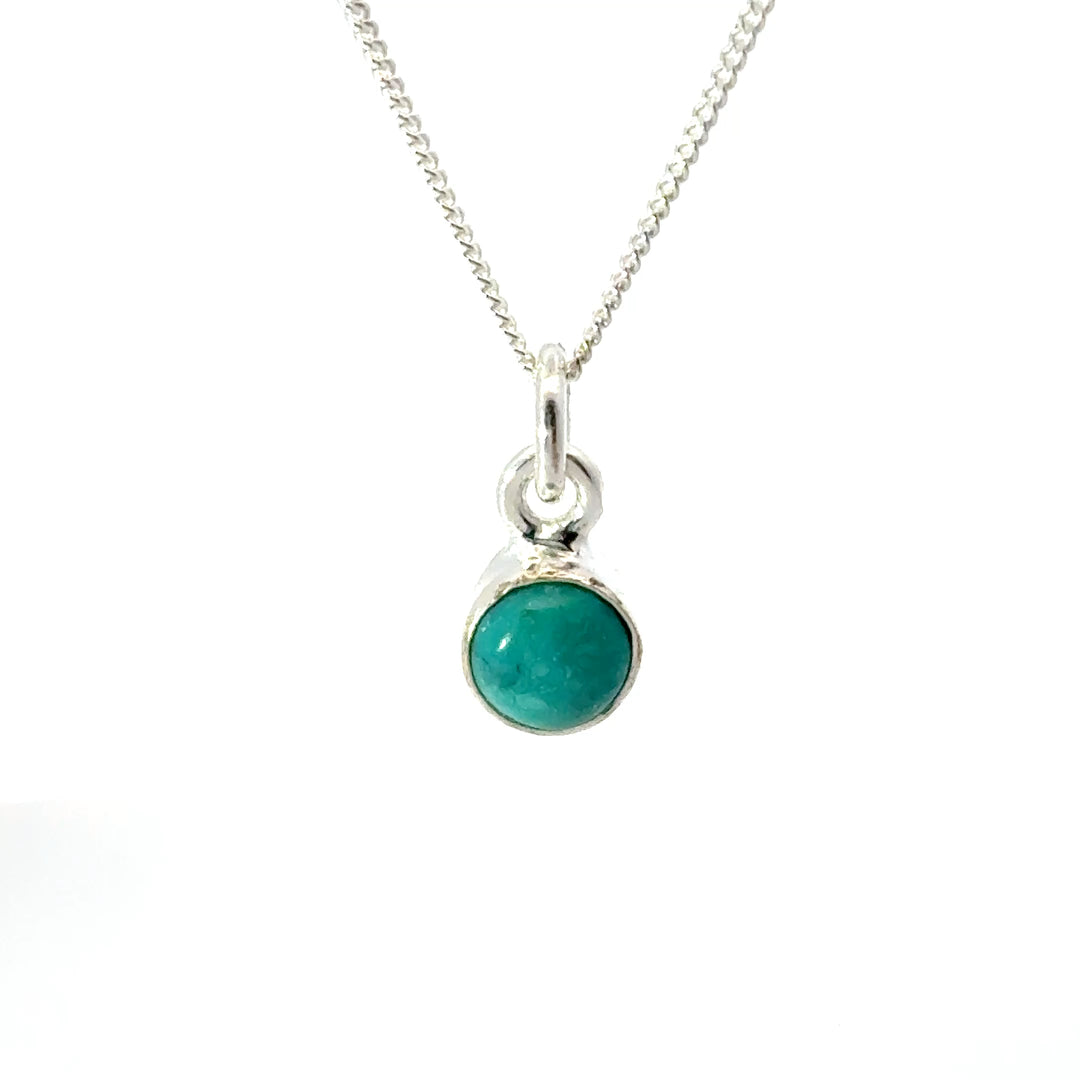 Sterling Silver Turquoise Necklace by Blackbird Jewellery | Handmade jewellery
