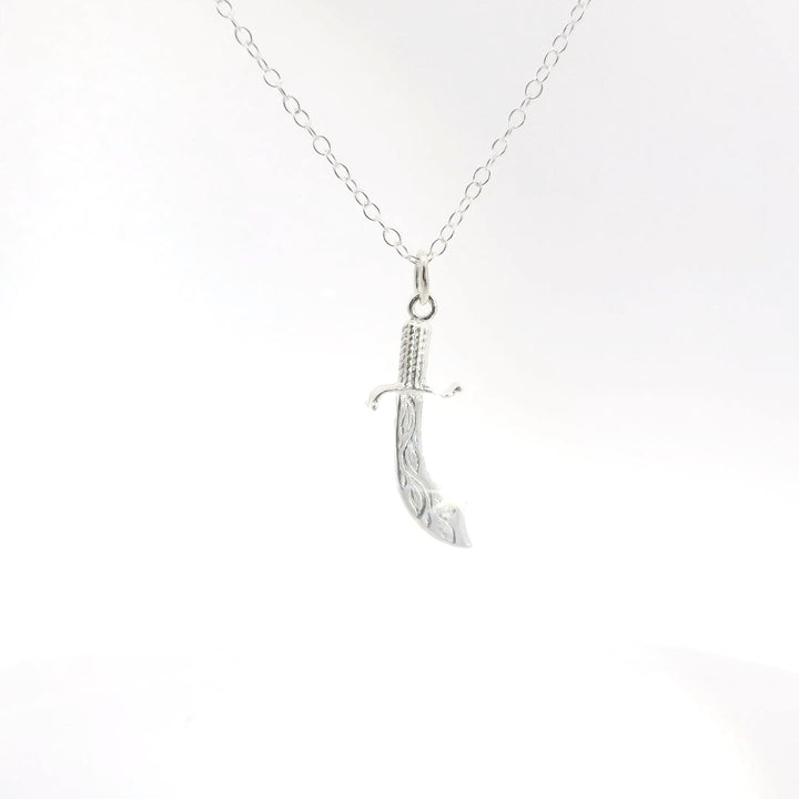 Blackbird Jewellery Sterling Silver Vintage Cutlass Sword Necklace – Handmade Jewellery Gift