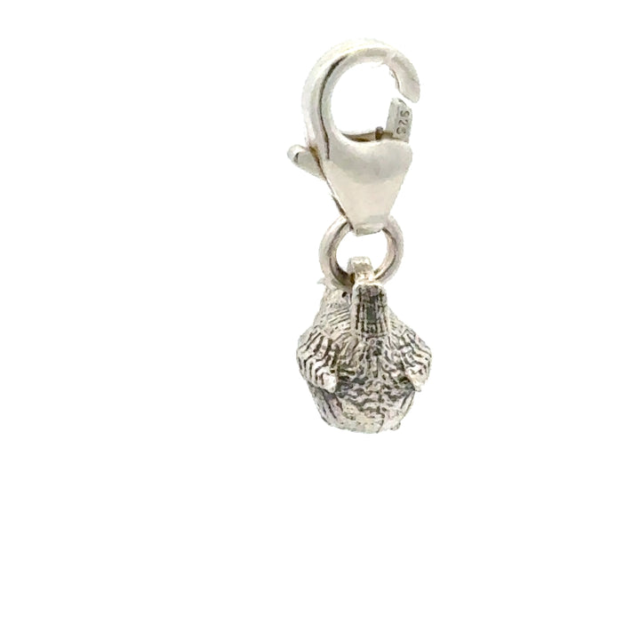Sterling Silver Mini Wren Clip - On Charm by Blackbird Jewellery | Handmade jewellery