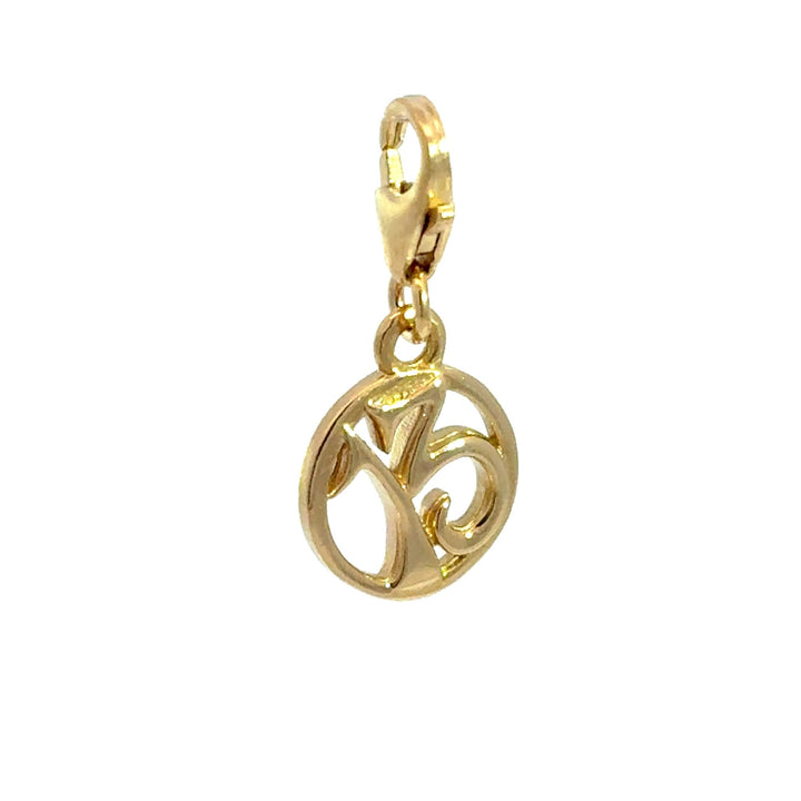 18ct Gold Vermeil Lucky 13 Charm Clip - On Charm by Blackbird Jewellery | Handmade jewellery