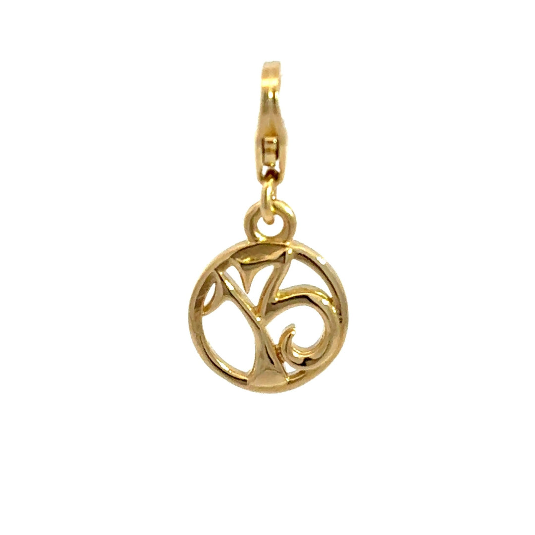 18ct Gold Vermeil Lucky 13 Charm Clip - On Charm by Blackbird Jewellery | Handmade jewellery