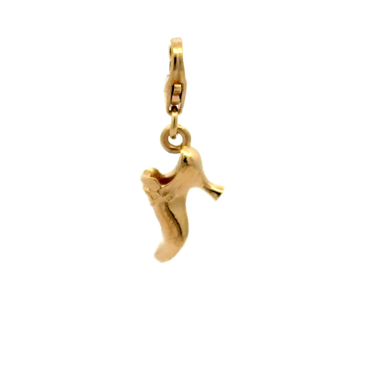 18ct Gold Vermeil Lucky Wedding Shoe Clip - On Charm by Blackbird Jewellery | Handmade jewellery