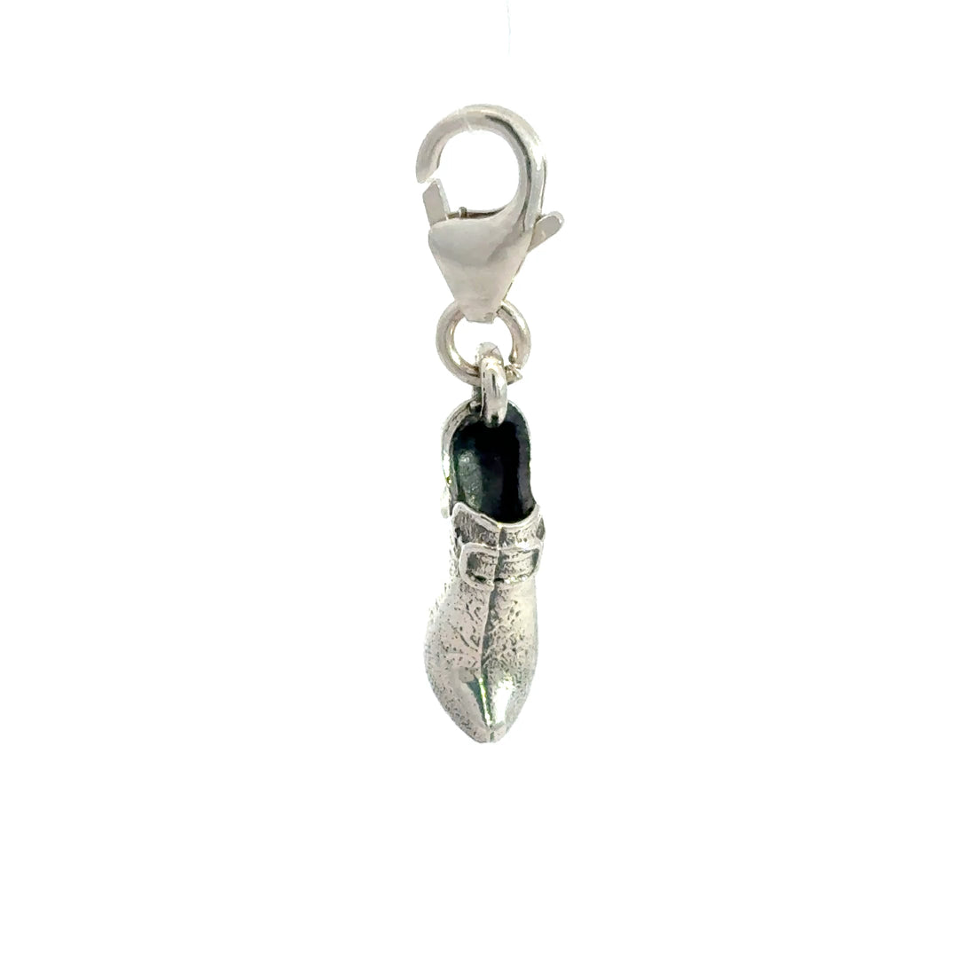Sterling Silver Lucky Wedding Shoe Clip - On Charm by Blackbird Jewellery | Handmade jewellery