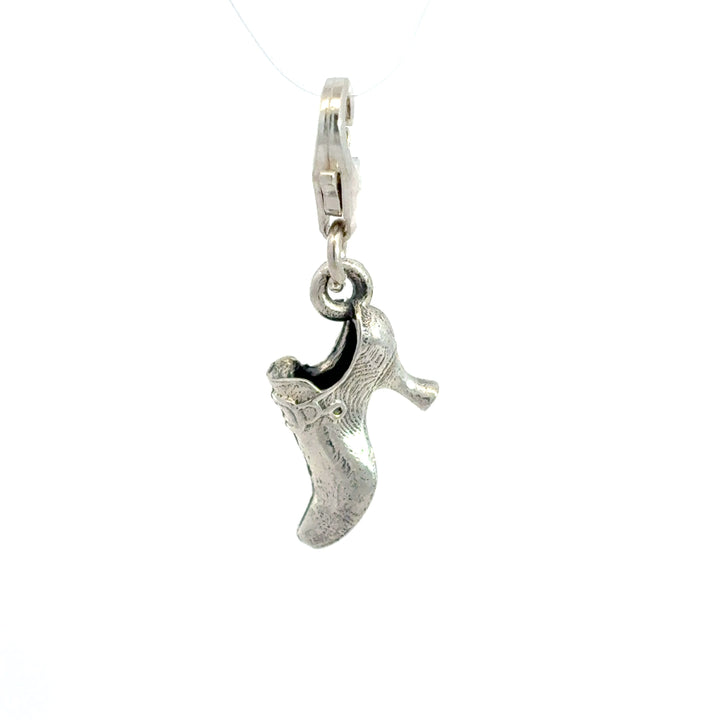 Sterling Silver Lucky Wedding Shoe Clip - On Charm by Blackbird Jewellery | Handmade jewellery