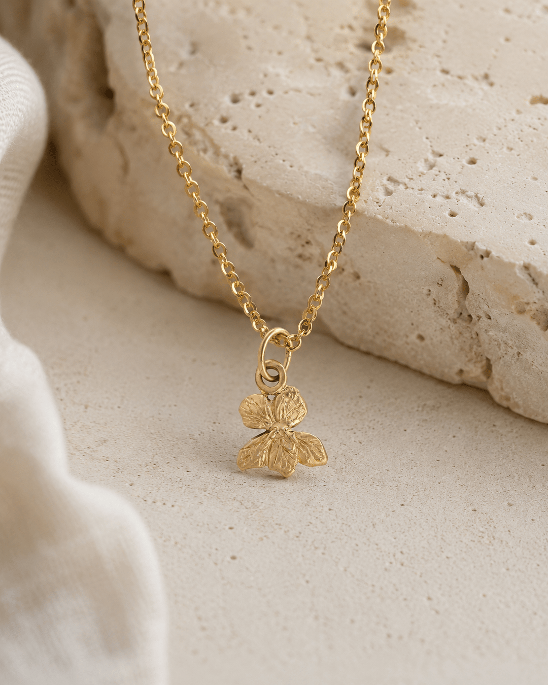 18ct Gold Vermeil Violet Necklace by Blackbird Jewellery | Handmade jewellery