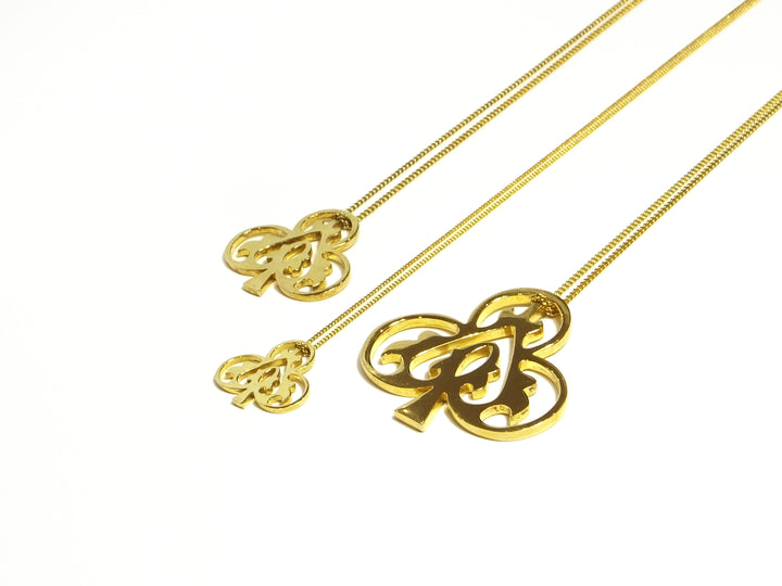 18ct Gold Vermeil Ace of Clubs Necklace