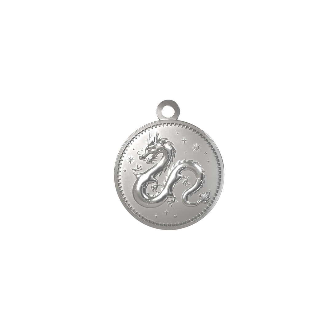 Sterling Silver Enchanted Animals Dragon Charm