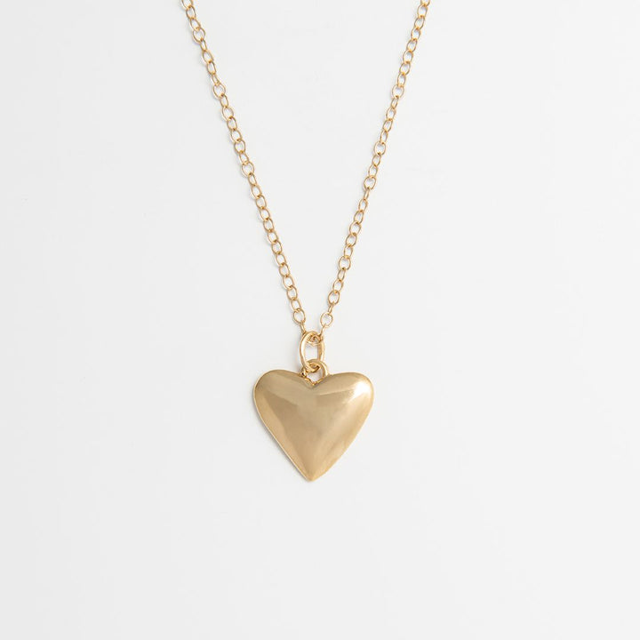 18ct Gold Vermeil Large Heart Necklace