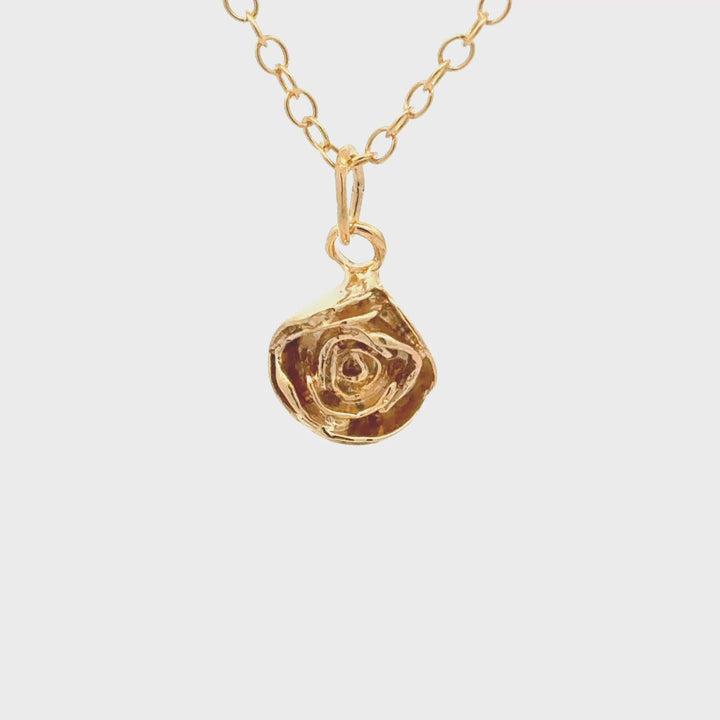 18ct Gold Vermeil Rose Necklace