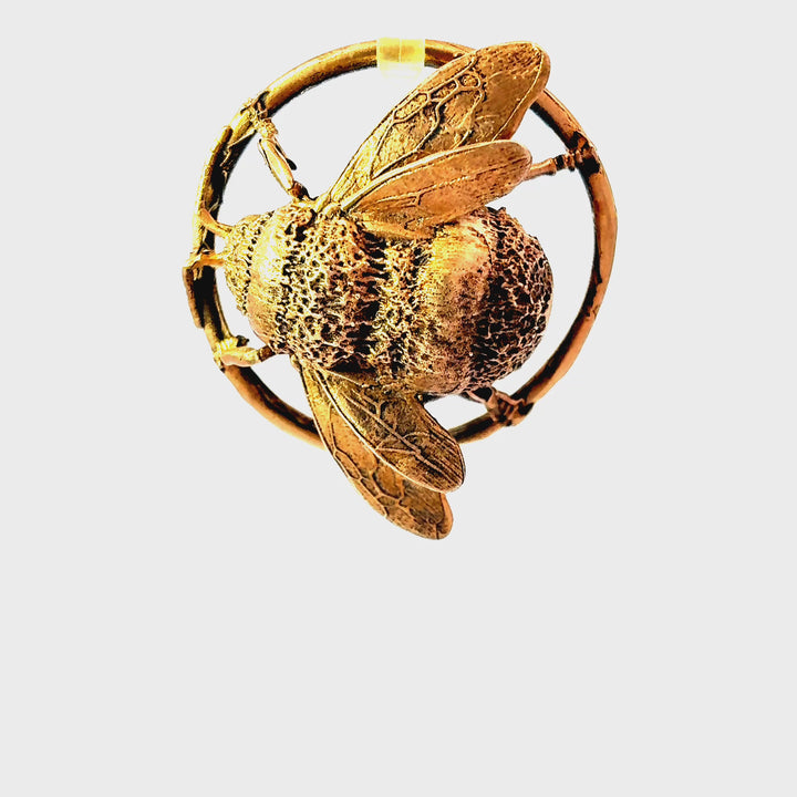 Bumble Bee Bronze Miniature Sculpture