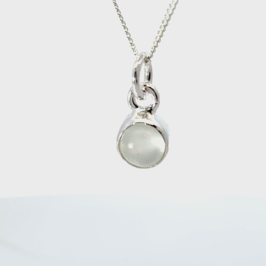 Blackbird Jewellery Sterling Silver Moonstone Necklace turnaround video