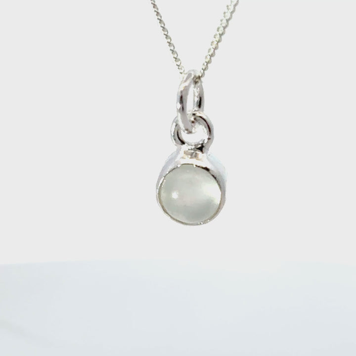 Blackbird Jewellery Sterling Silver Moonstone Necklace turnaround video