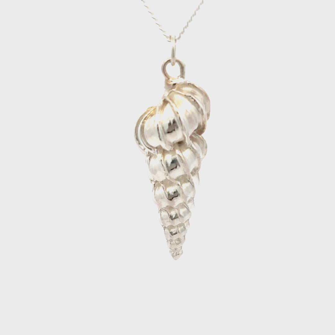 Sterling Silver Wentletrap Shell Necklace