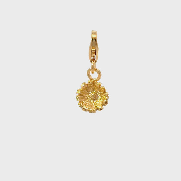 18ct Gold Vermeil Daisy Clip On Charm