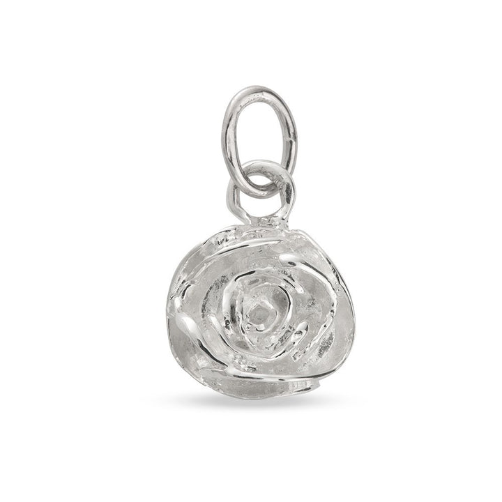Sterling Silver Rose Clip-On Charm