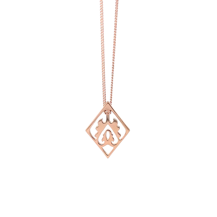 18ct Rose Gold Vermeil Ace of Diamonds Necklace