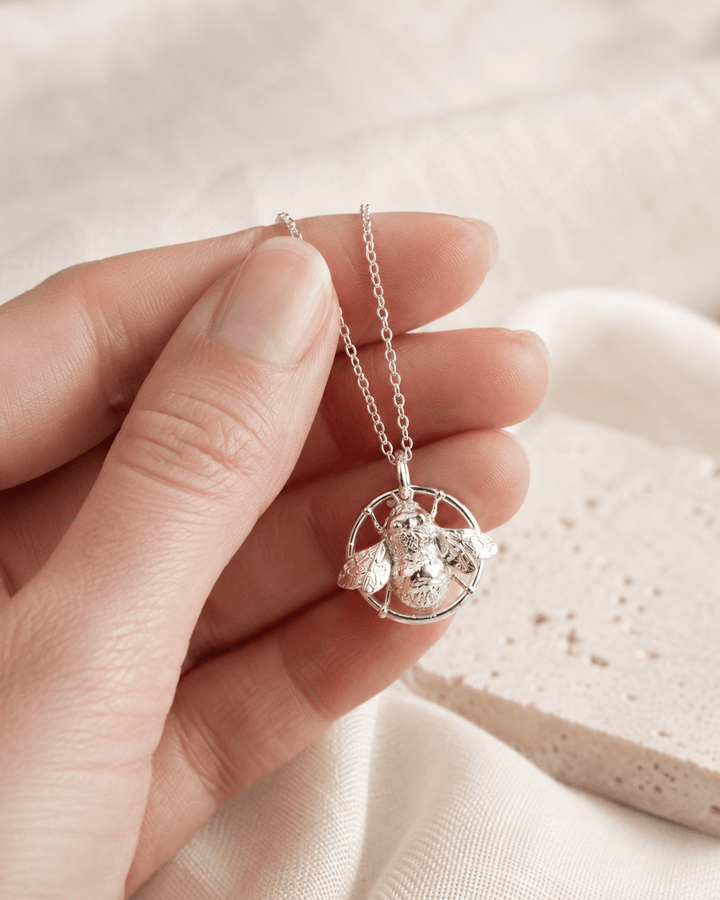 Sterling Silver Queen Bee Necklace by Blackbird Jewellery | Handmade jewellery