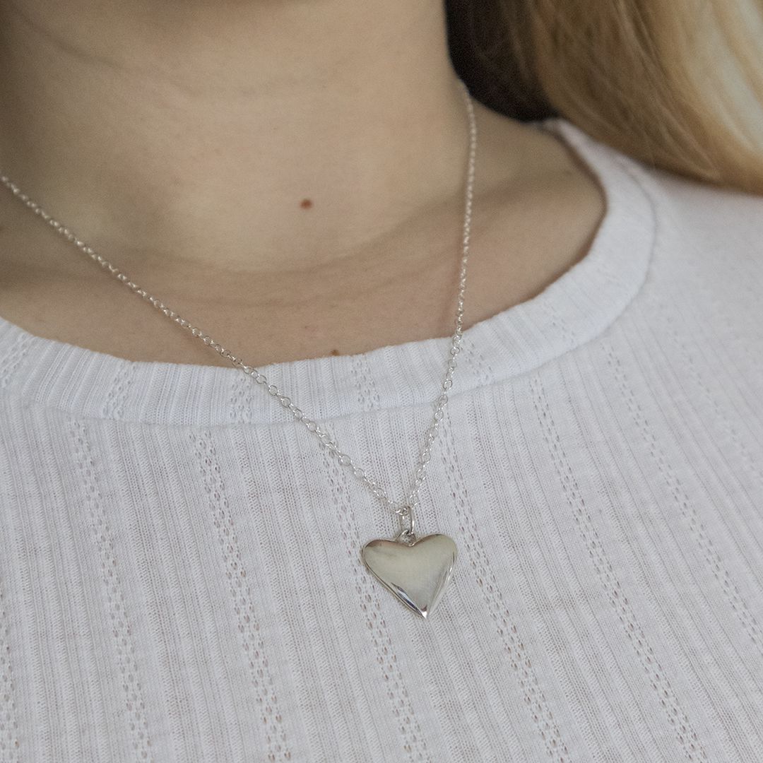 Sterling Silver Heart Necklace