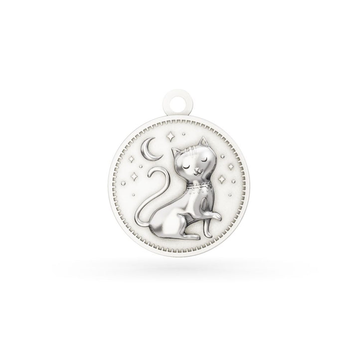 Sterling Silver Enchanted Animals Cat Charm