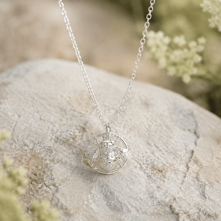 Sterling Silver Queen Bee Necklace by Blackbird Jewellery | Handmade jewellery