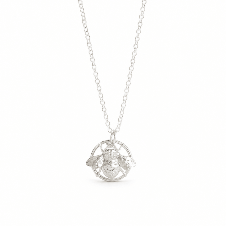 Sterling Silver Queen Bee Necklace by Blackbird Jewellery | Handmade jewellery