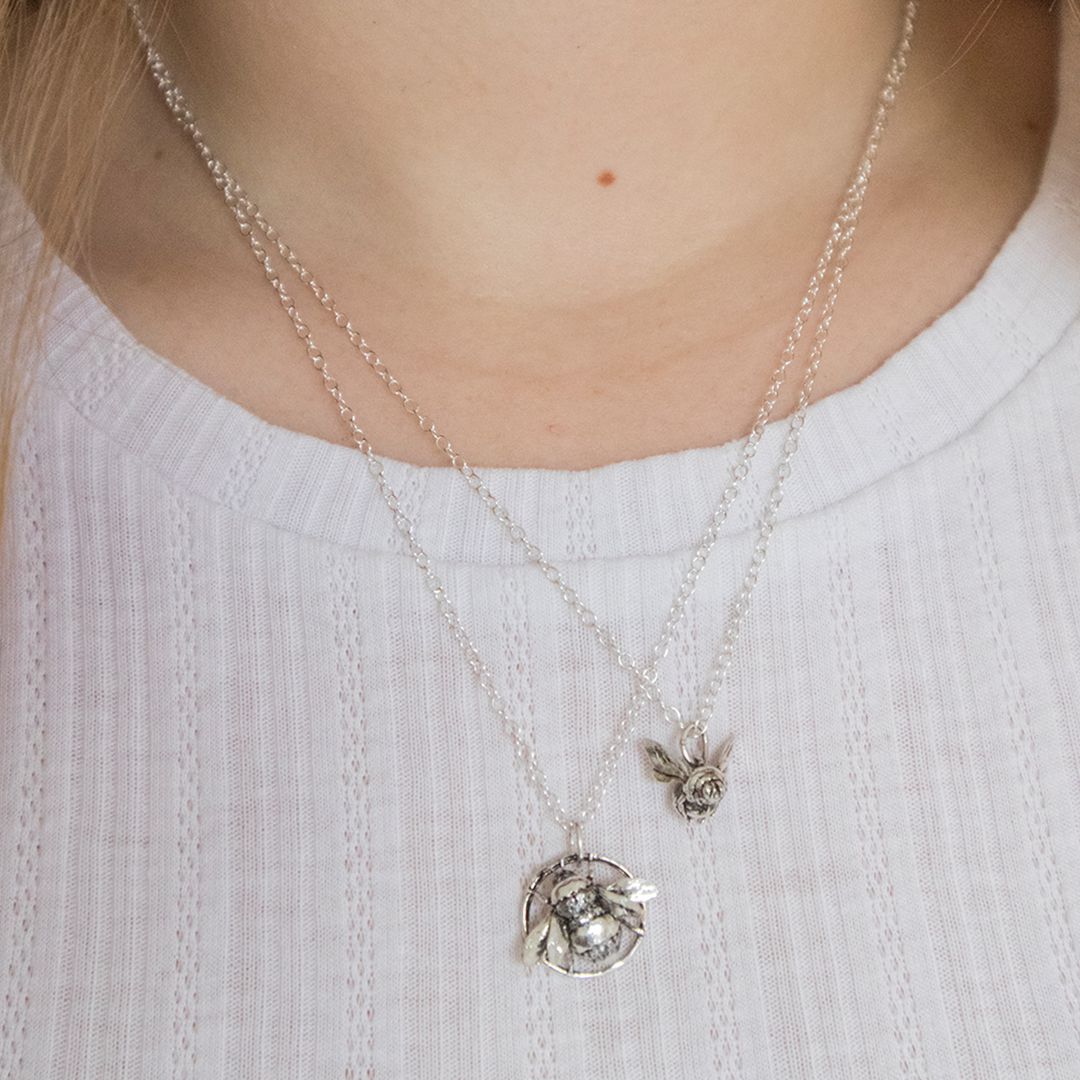 Sterling Silver Queen Bee Necklace