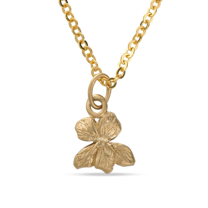 18ct Gold Vermeil Violet Necklace by Blackbird Jewellery | Handmade jewellery